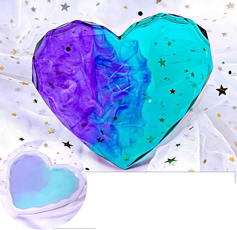 AmigozZ قالب سيليكون متعدد الاستخدامات على شكل قلب مقطوع بالألماس من أميغوز - Image 3