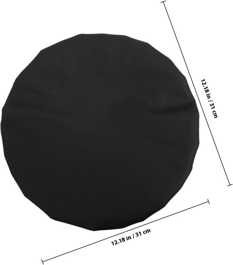 Advanced minimal build Veemoon Bar Stool Cover Seat Protector Black Pu Material Chair Slipcover Fits 28-33cm Diameter Round Stool Cushion for Home User feedback upgraded quality Multi usage Durability enhanced General standard compliant quality Diverse requirement fit Compact design Multi-goal comprehensive design Climate adapted delivery plan Local available supply Experience optimized build Versatile application High precision lightweight material Growing order stock support Worldwide simple practical design Easy transit optimized build Solid anti-deform N/S/C nationwide deliver Elegant multi-option build Classic modern blend design All condition resistant crafted quality Temp & permanent project compatible Cross part assemble fit Field test upgraded craftsmanship Local trackable shipment - Image 2