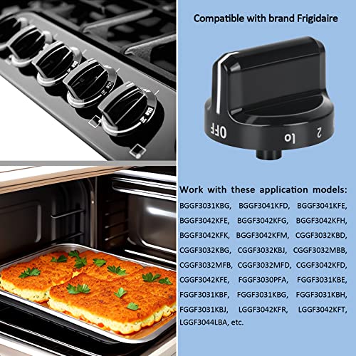 TURNEGOO Upgrade 316564511 Stove Knobs Replacements, Only Compatible with Frigidaire Gas Range/Oven/Stove Knobs, Cooktop Burner Control Knob Replacement Part for AP4433359 (2 Packs) - Image 5