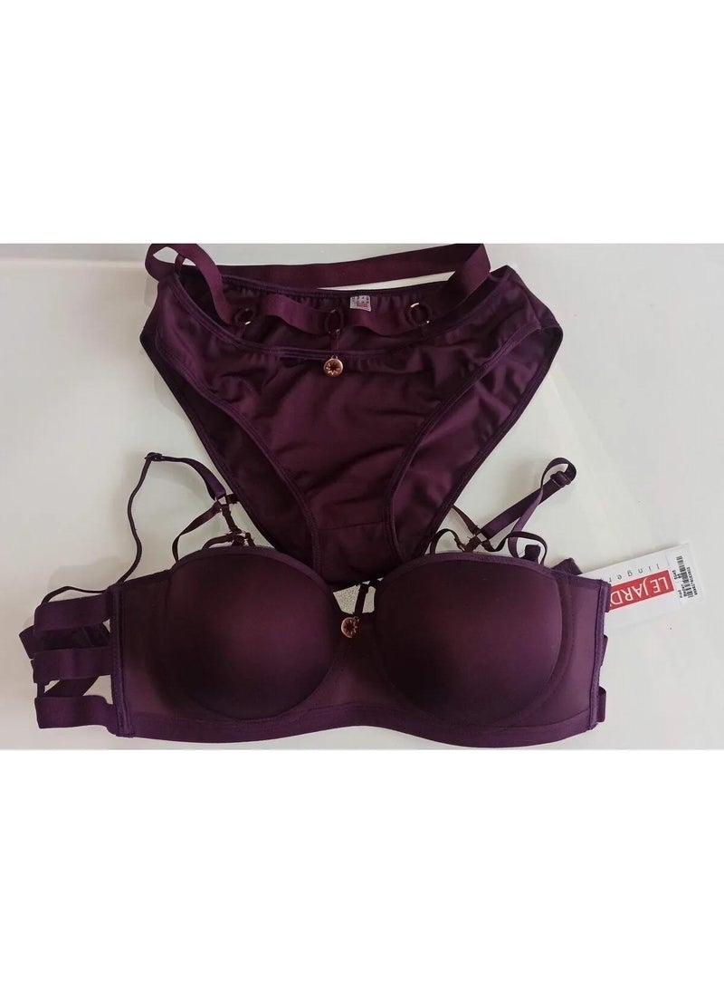 Le Jardin - Women's Underwire Non-Supported Bra Panty Set 5045 - 1 Piece - Image 1