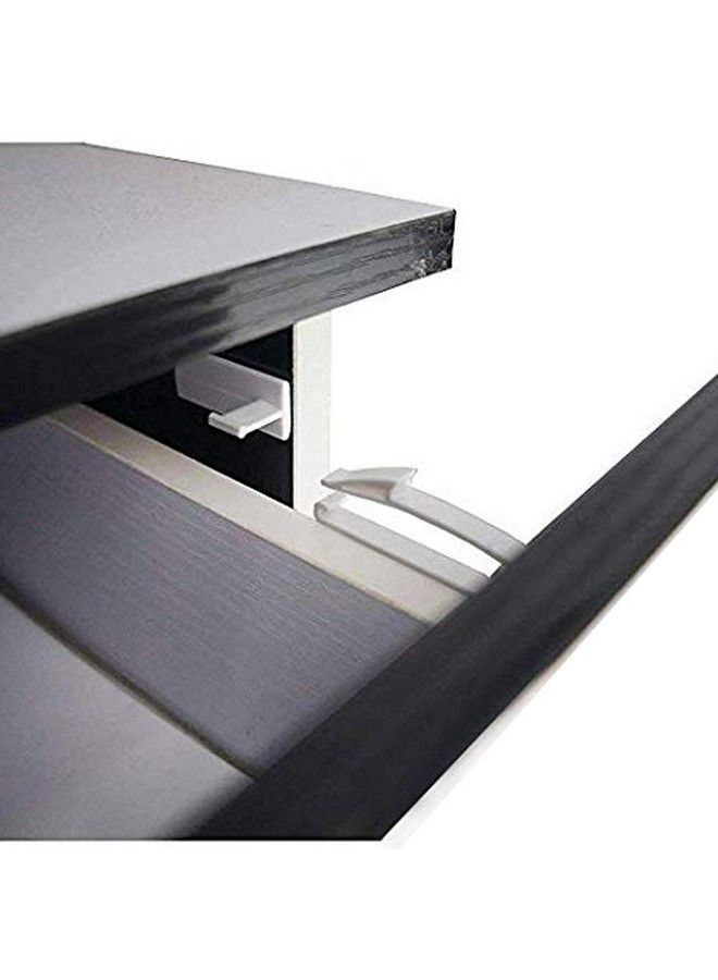 Coolrunner Child Safety Drawer Locks Safety Invisible Drawer Latches With Strong Adhesive For Baby Careonly Fit For Some Drawer Please See Below Before Buying(4 Pack) - Image 1