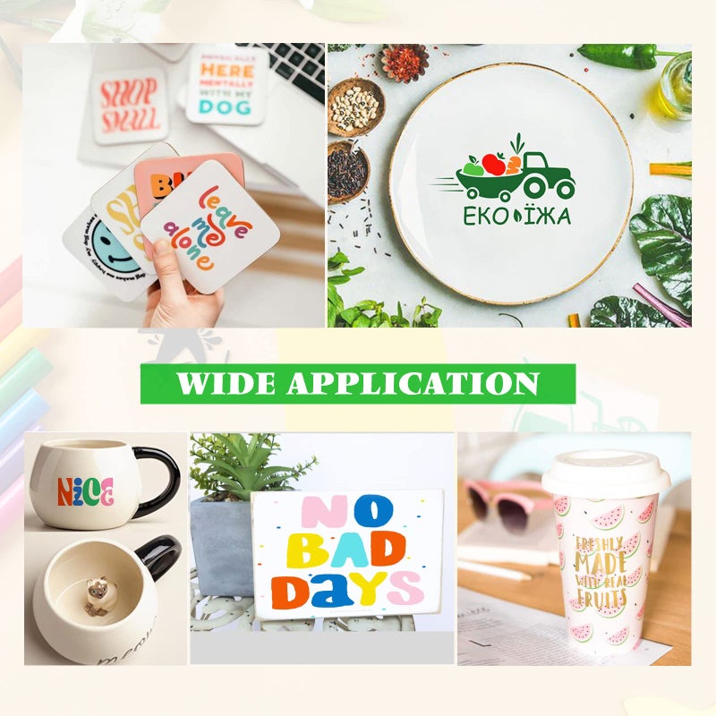 HTVRONT لفائف الفينيل الدائم HTVRONT، 12" × 3 قدم، فينيل دائم متعدد الألوان لـ Cricut و Silhouette - سهل التمزيق والنقل، 18 لفافة من الفينيل اللاصق للاستخدام الداخلي والخارجي - Image 2