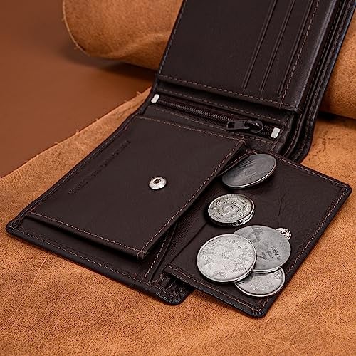 ANTONIO VALERIA Zen Brown Leather Wallet for Men - Image 5