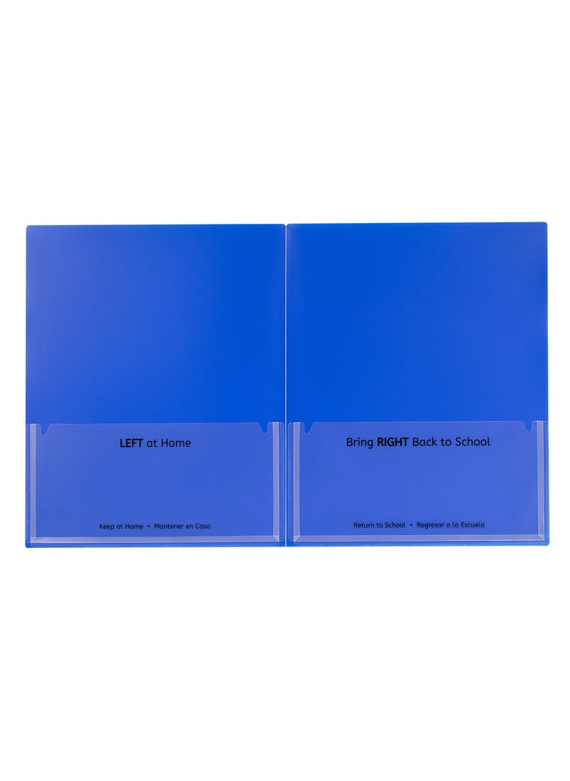 C-Line C-Line Classroom Connector School-to-Home Folders, Blue, 25 per Box (32005)  - Image 2