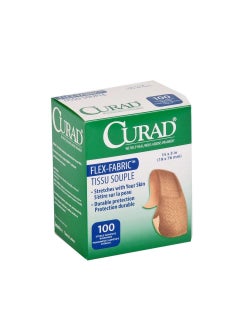 CURAD Medline Bandage Adhesive Fabric 3/4 Inch x 3 Inch, 1200 Count 