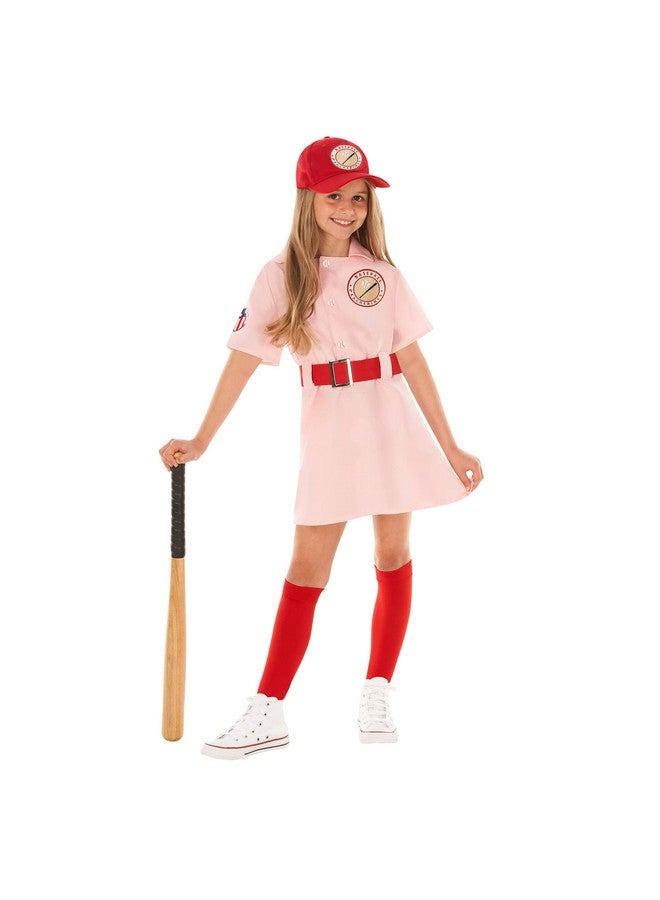 Morph Kids Baseball Costume Girls Peach Pink Baseball League Costume Outfit Halloween Costume For Girls 4-6 years - Image 4