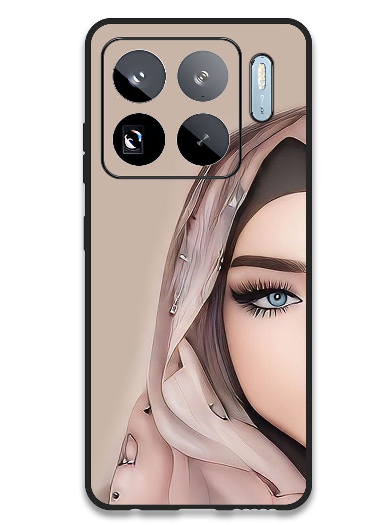 Theodor Case Compatible with Xiaomi 15S Pro 6.73 Inch Protection Shockproof Bumper Cover Girl Half Face - Image 1