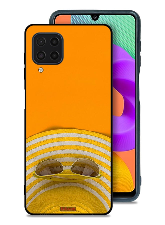 Tolwak Samsung Galaxy M22 Protective Case Cover Glasses Hat - Image 1