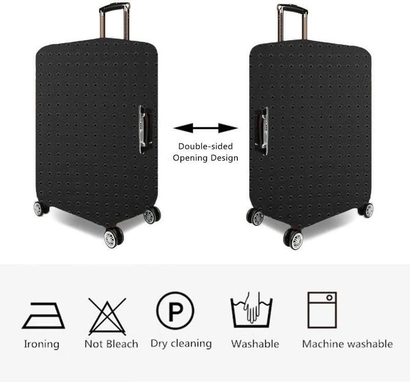 7-mi Travel Luggage Cover Protector, Washable Suitcase Protector Anti-scratch Spandex Baggage Covers Fits 19-21 Inch Luggage - Image 2