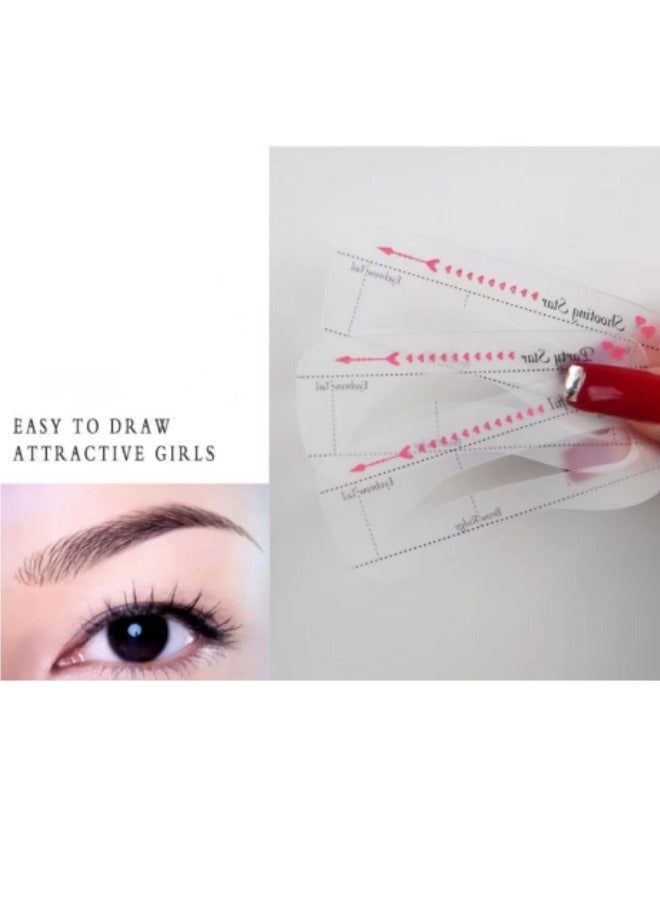 10 نماذج للحواجب، مجموعة استنسل لتشكيل الحواجب - Image 2