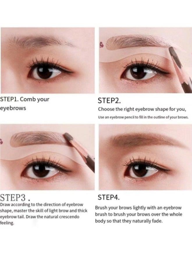 10 نماذج للحواجب، مجموعة استنسل لتشكيل الحواجب - Image 5