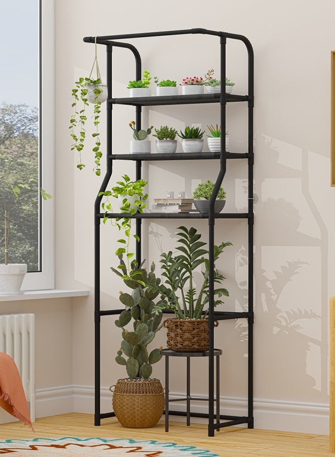 DUNISO Over the Washing Machine Storage Rack, 3-Tiers Drum Washer Dryer Stand Shelves, Space Saving Bathroom Balcony Organizer Rack,Large Capacity Laundry Shelf for Home, Hotel - Image 5