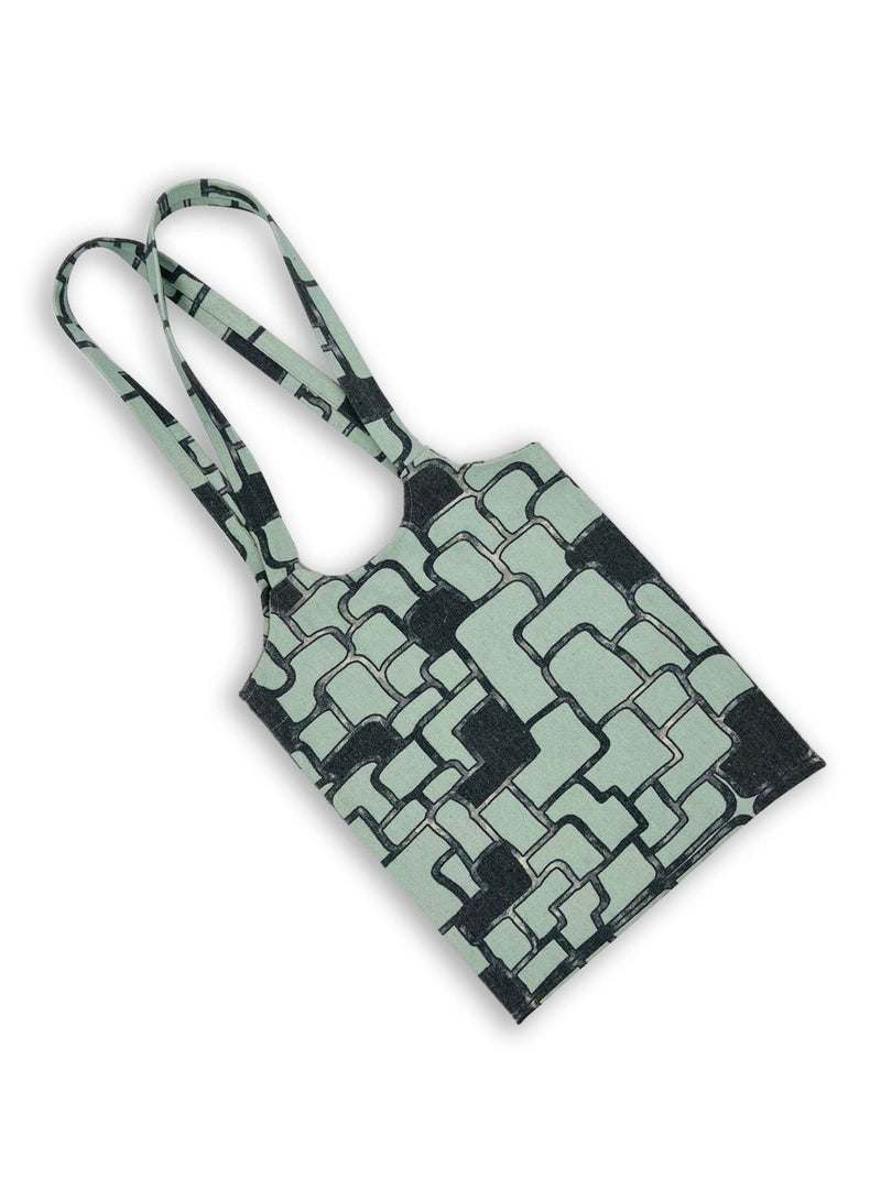 Casual Printed Linen Tote Bag