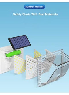 Excefore Outdoor Solar Light, LED Solar Light 120° Super Bright Solar Wall Light with Motion Detector, IP65 Waterproof Garden Security Wall Light,  (Energy Class A+++)(A) [Energy Class E]  - Image 4