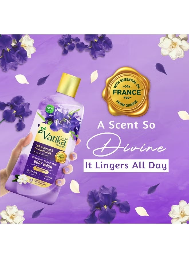 Vatika Naturals Uplifting Black Iris Body Wash 500ml, 24H Long-Lasting Fine Fragrance, Enriched with French Essential Oils - Image 4