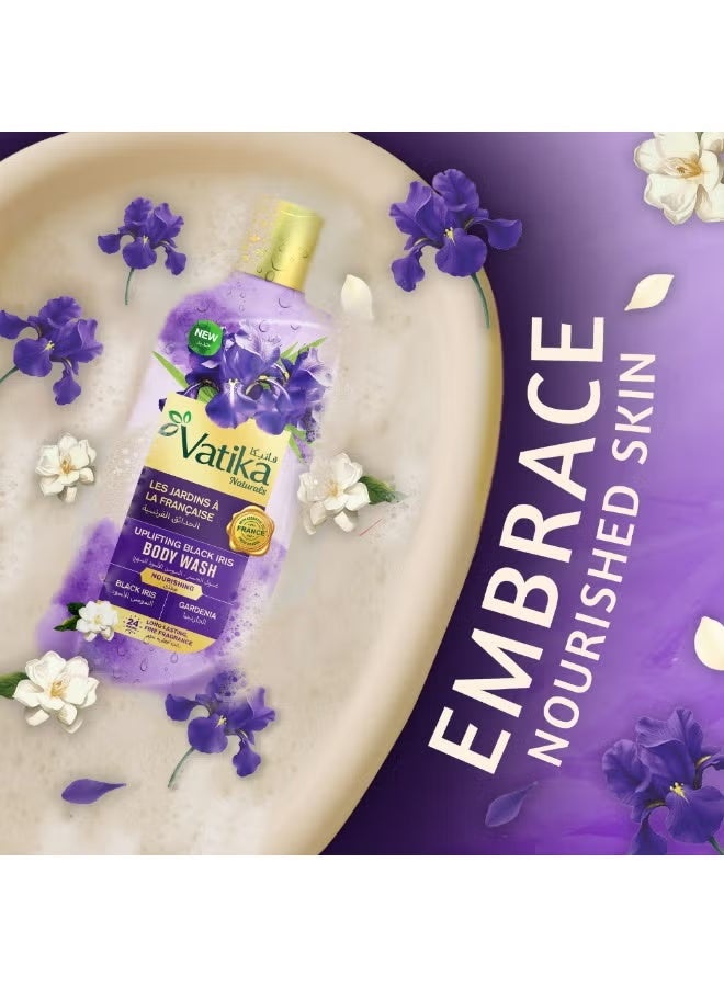 Vatika Naturals Uplifting Black Iris Body Wash 500ml, 24H Long-Lasting Fine Fragrance, Enriched with French Essential Oils - Image 3