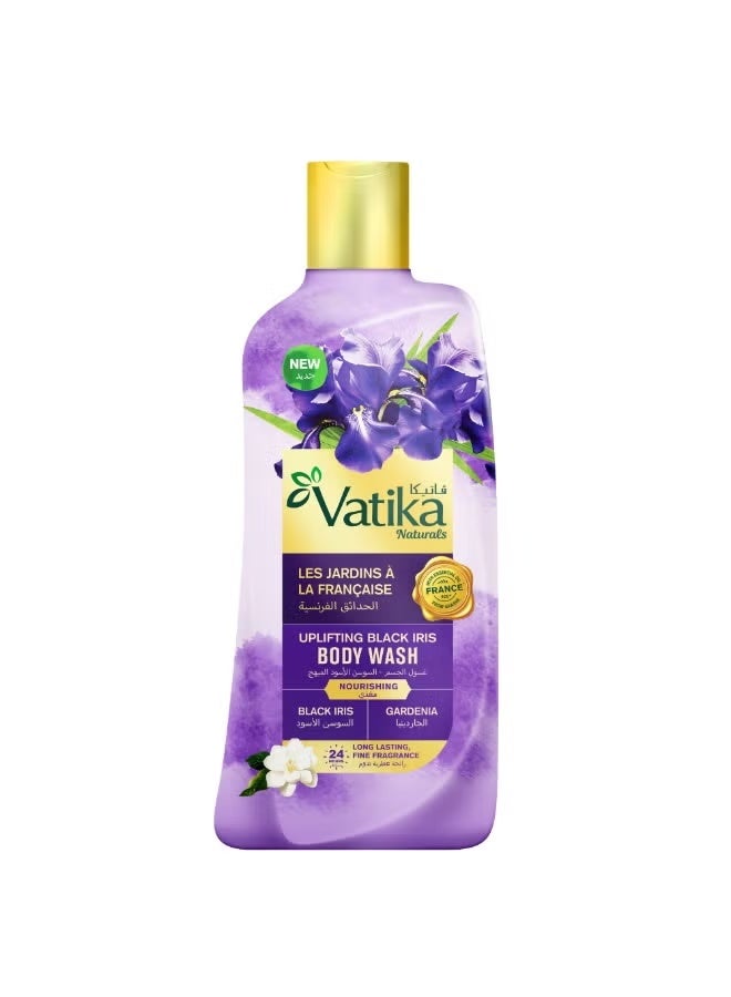 Vatika Naturals Uplifting Black Iris Body Wash 500ml, 24H Long-Lasting Fine Fragrance, Enriched with French Essential Oils - Image 1