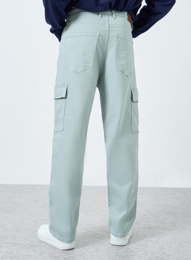 ستايلي جينز كارجو عملي بقصة فضفاضة - Image 4