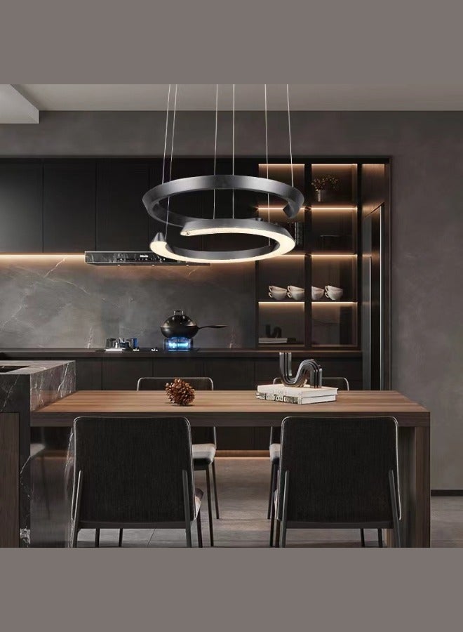 MAAC HOME MAAC Home Delphinium - Unique Ring LED Light Modern Decorative Stylish Elegant Contemporary Minimalist Pendant Lamp for Bedroom, Living Room, and Office, Home Décor  - Image 2