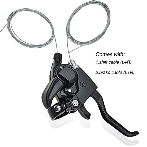 BESNIN Shifter and Brake Combo 1 Pair 3x8 24Speed Speed Left/Right Brake Shifter Lever Set for Most of Bike (3x8 24speed) - Image 2