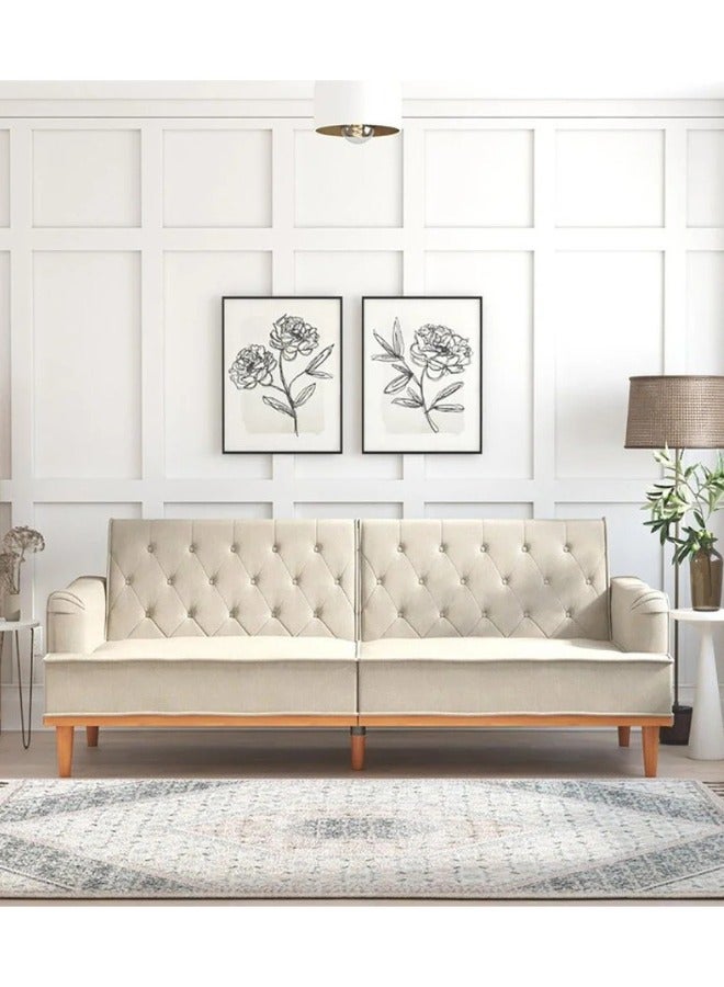 كستم ديكو أريكة ستيلا توين ذات ظهر عريض مبطن - أريكة مبطنة حسب الطلب لغرفة المعيشة، بتصميم أنيق وراحة فائقة - Image 1