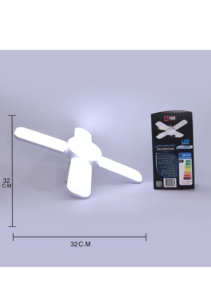 4 you milad habib LED LAMP 4+1 LEAF LAMP 45 W WHITE  - Image 2