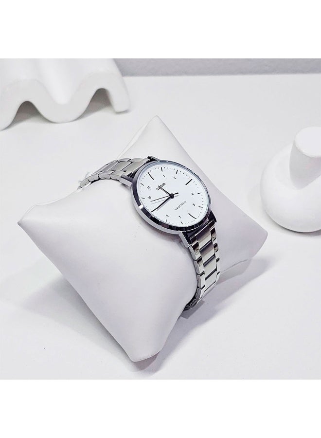 Casio LTP-VT03D-7B Women’s Stainless Steel Analog Watch – White Dial with Silver Bracelet - Image 5