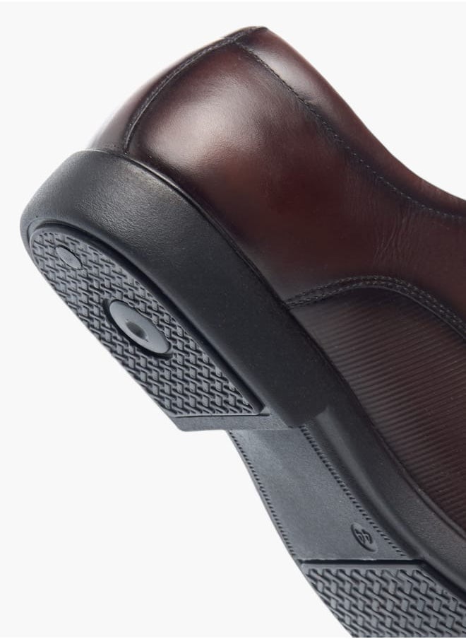 DUCHINI Mens Textured Derby Shoes With Lace-Up Closure  - Image 3