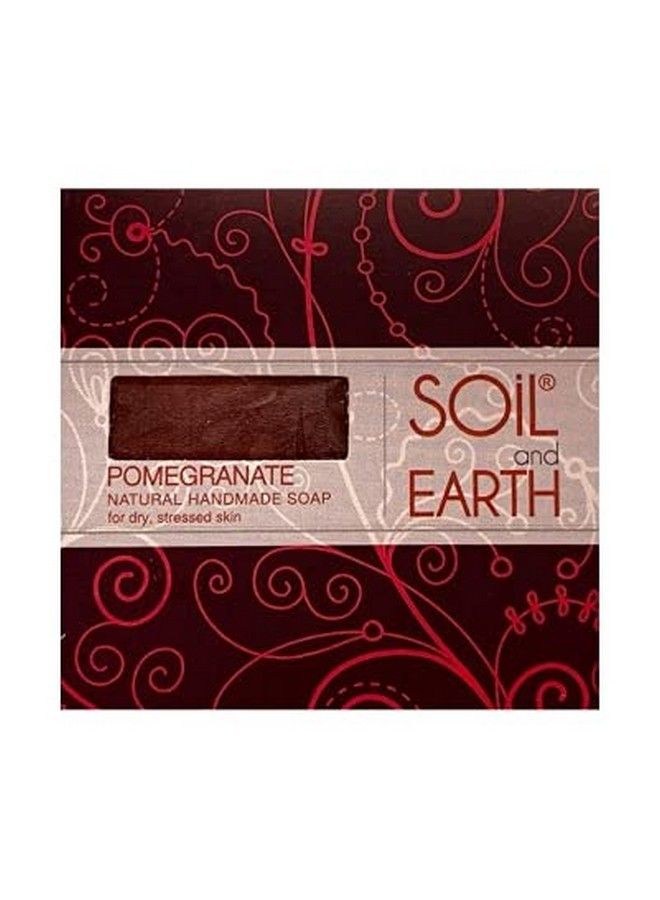 Soil And Earth Handmade Natural Soaps ; For All Skin Types ; 100% Vegan ; Paraben Free ; (Pomegranate)_3 X 125 Gm/ 4.4 Oz. - Image 3