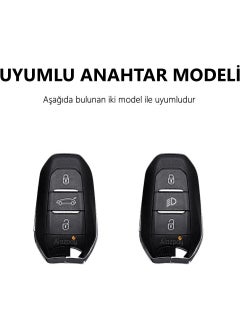 Alazpay Peugeot 208 308 508 3008 5008 & Opel & Citroen & Toyota & Ds Tpu Key Case  - Image 2