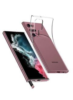 Houmt Clear Case Cover Compatible with Samsung Galaxy S22 Ultra, Support Wireless Charging Soft Transparent and Back Tpu for Galaxy S22 Ultra 5G 6.8 inch  - Image 1
