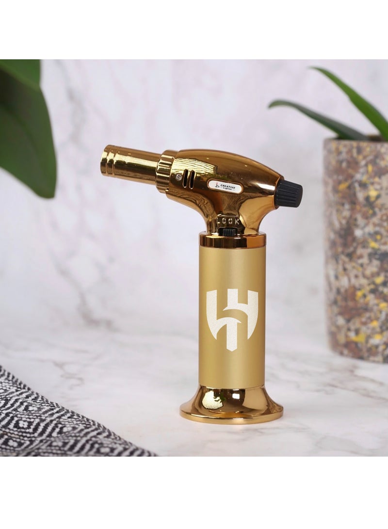 Story Of Candle Al Hilal, a luxurious multi-purpose golden Hilali lighter for charcoal, incense, and more - Image 1