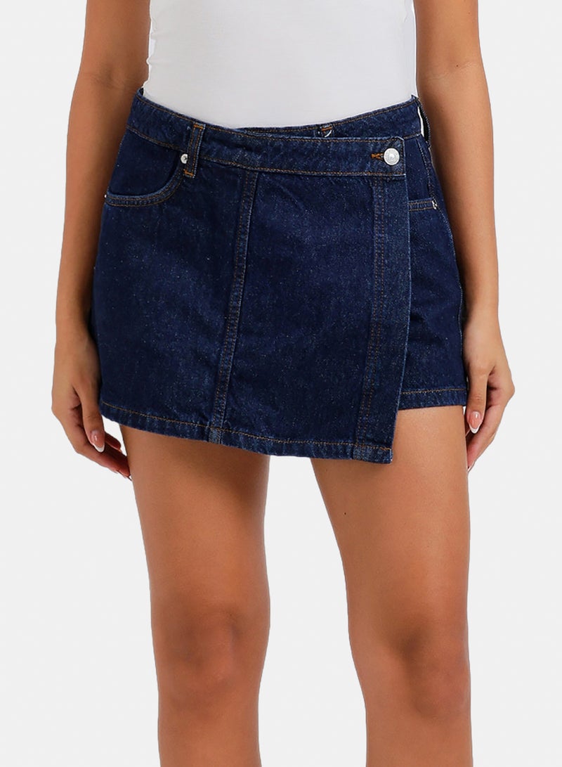 Carina Denim Beach Skorts - Image 1