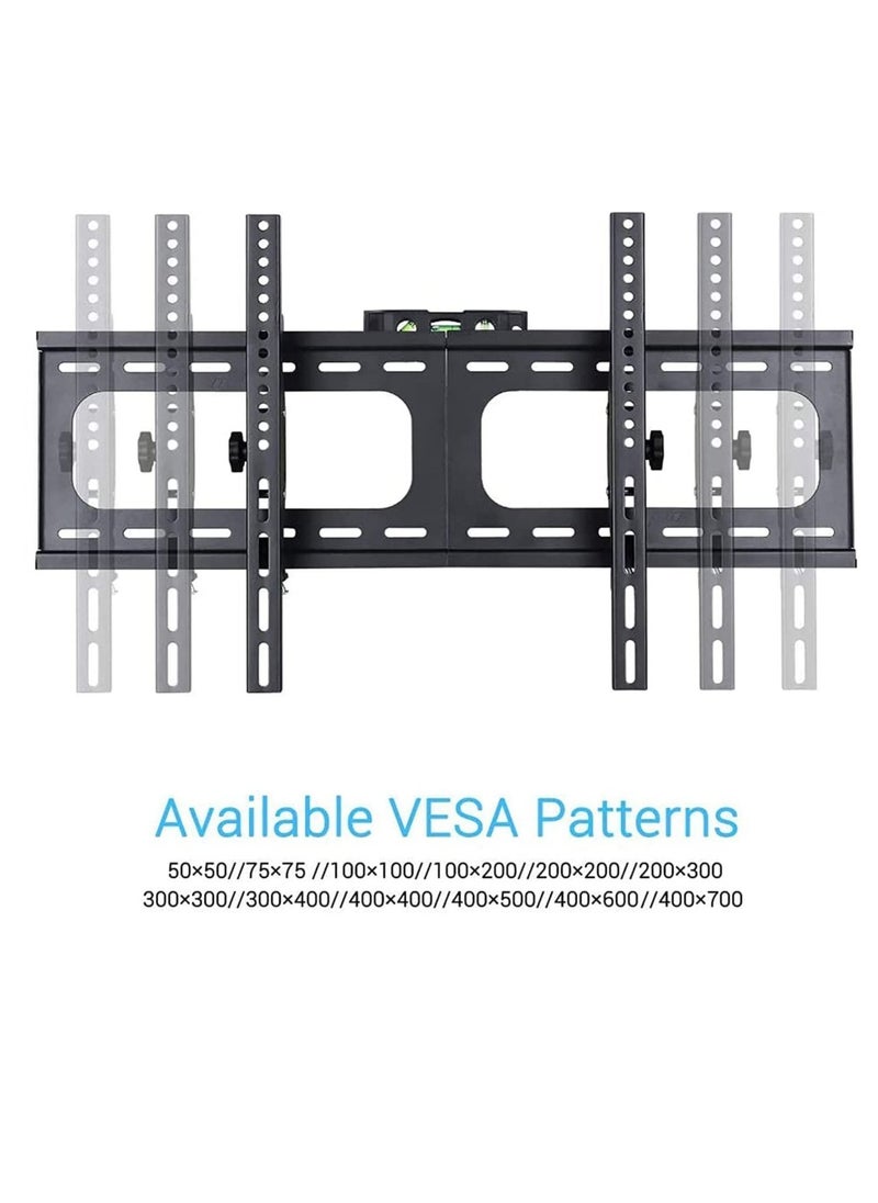 Generic - TV Wall Mount 26-75" Fixed TV Wall Mount Bracket, Universal Tilt TV Heavy Duty Wall Mount Adjustable TV Stand for LED/LCD/OLED Plasma TV with Super Strong 50kg Weight Capacity VESA up To 700x400 - Image 1