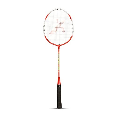 Vector X VXB-70 Badminton Racquet Aluminium Lightweight Racket for Beginners & Adults Durable Frame, Comfortable Grip, Outdoor Sports Practice, Training & Recreational Play (1 PC Racquet, Red) - Image 1