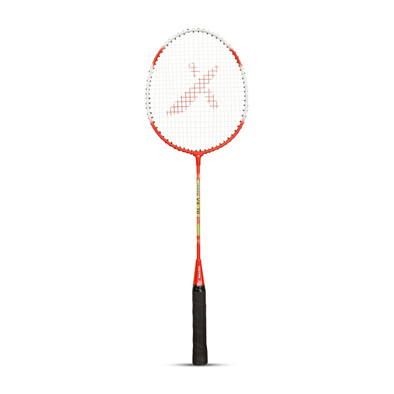Vector X VXB-70 Badminton Racquet Aluminium Lightweight Racket for Beginners & Adults Durable Frame, Comfortable Grip, Outdoor Sports Practice, Training & Recreational Play (1 PC Racquet, Red) - Image 4