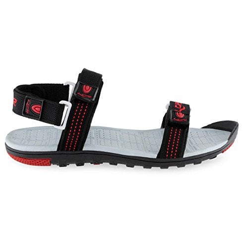 LANCER mens Outdoor Sandal , Black Red, 6 UK - Image 3