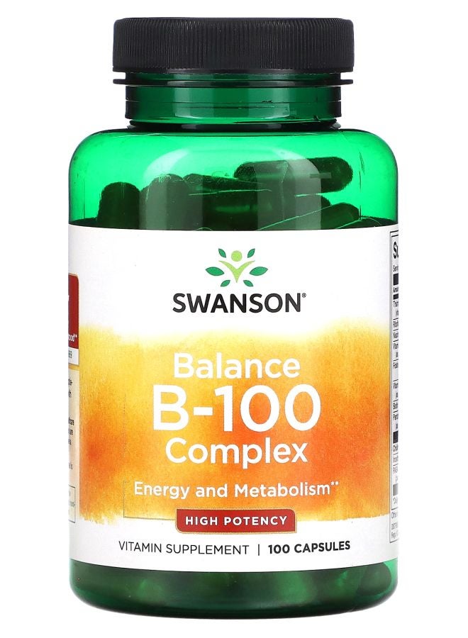 Balance B-100 Complex High Potency 100 Capsules