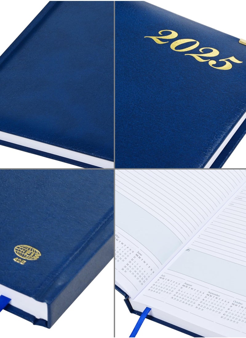 FIS FIS A4 Diary 2025 English (Golden Corners) Blue - FSDI42E25BL  - Image 3