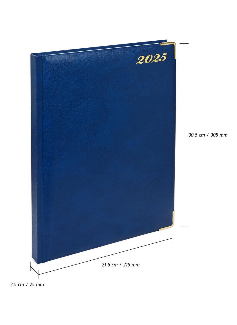 FIS FIS A4 Diary 2025 English (Golden Corners) Blue - FSDI42E25BL  - Image 4
