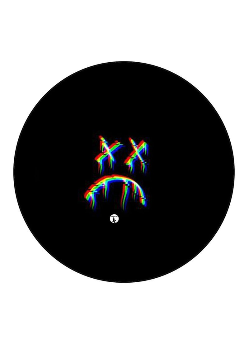 A Sad Face Printed Mouse Pad Multicolour