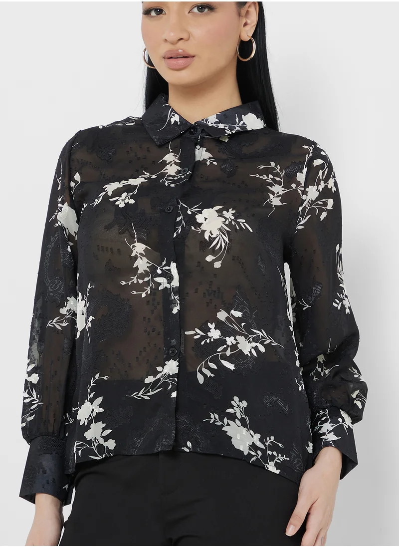 ايلا Floral Print Shirt