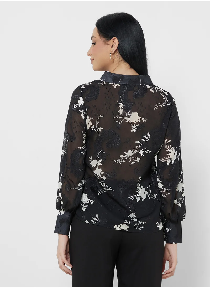 ايلا Floral Print Shirt