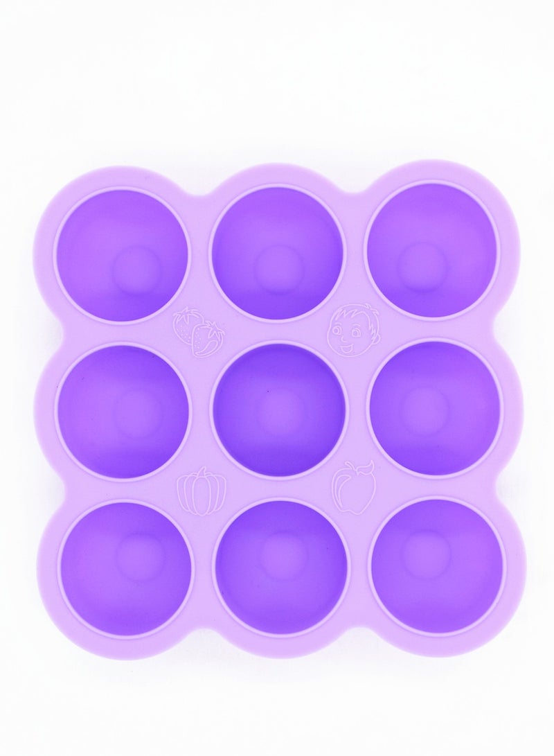 COYO Baby Food Freezer Tray Clip - On Lid Purple - Image 2