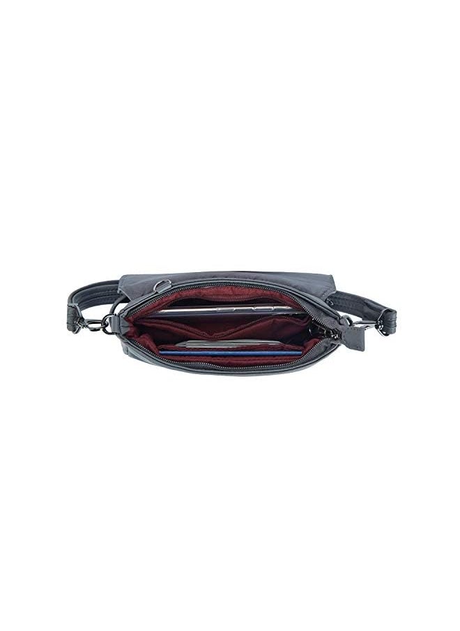 Travelon Addison-Anti-Theft-Convertible Crossbody/Belt Bag-Gray, Gray, One Size, Travelon: Addison - Anti-theft - Convertible Crossbody/Belt Bag - Gray  - Image 3