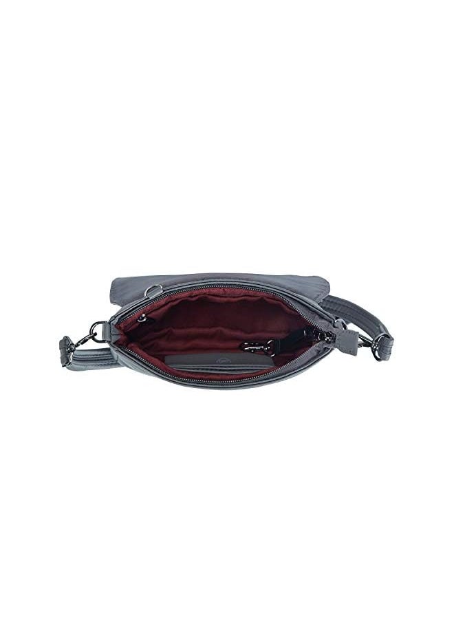 Travelon Addison-Anti-Theft-Convertible Crossbody/Belt Bag-Gray, Gray, One Size, Travelon: Addison - Anti-theft - Convertible Crossbody/Belt Bag - Gray  - Image 2