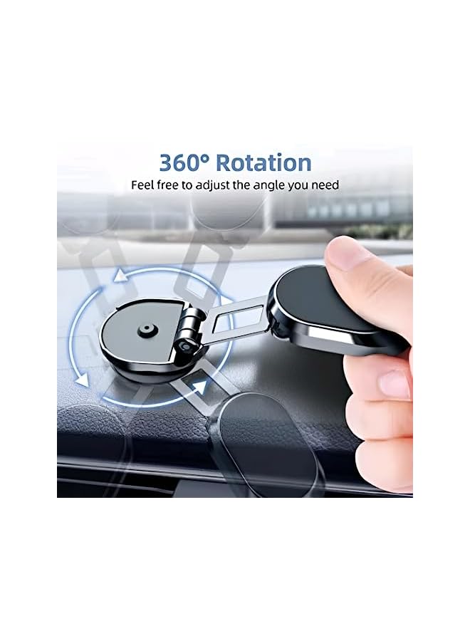 PROMASS Car Phone Holder Foldable for Dashboard and Mobile Phone Holder, 360 Degree Adjustable Aluminum Phone Holder Perfect for Kitchen Table and Anywhere - Image 3