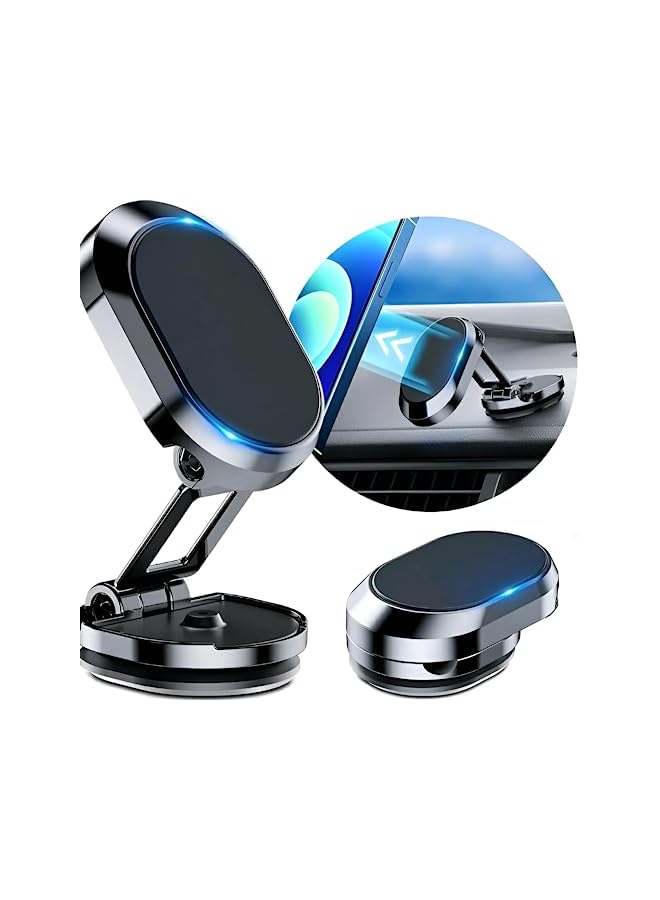 PROMASS Car Phone Holder Foldable for Dashboard and Mobile Phone Holder, 360 Degree Adjustable Aluminum Phone Holder Perfect for Kitchen Table and Anywhere - Image 2