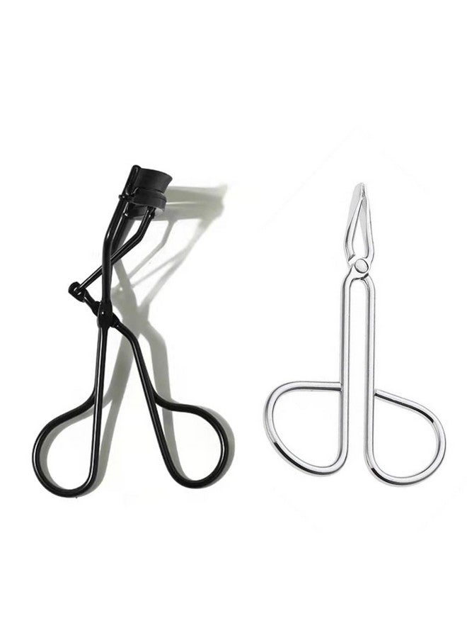 maycreate 2Pcs Eyelash Curler Tweezer Set For Girls Women-Durable Refined Rustless, Professional Beauty Tool Set - Image 5