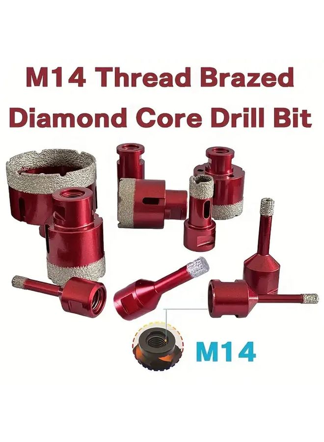 M14 Diamond Thread Brazing Hole Opener 28mm For Tile Marble Stone Ceramic Glass Dry Drilling - Image 1